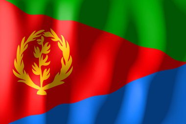 Eritre - malzeme bayrak dokuma
