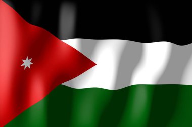 Ürdün - malzeme bayrak dokuma