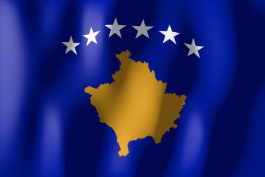 Kosova - malzeme bayrak dokuma