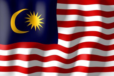Malezya - malzeme bayrak dokuma