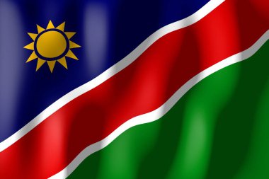 Namibya - malzeme bayrak dokuma
