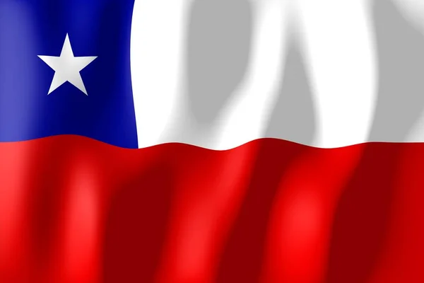 Chile Weaving Material Flag — Stock Photo, Image