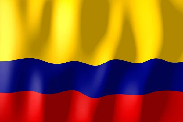 Colombia Weaving Material Flag — Stock Photo, Image