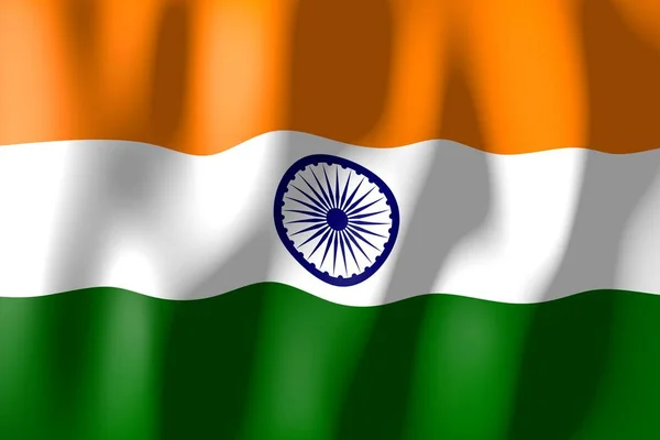 India Weven Van Materiële Vlag — Stockfoto