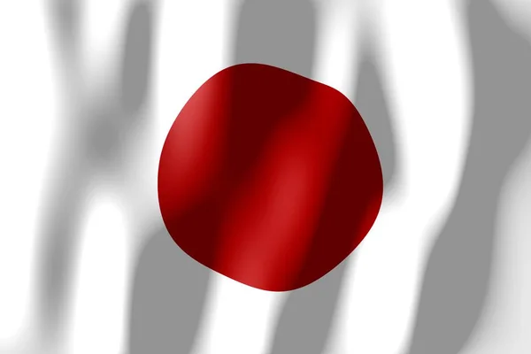 Japonsko Tkaní Materiálu Vlajky — Stock fotografie