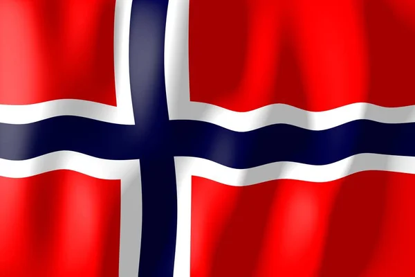 Norvegia Bandiera Del Materiale Tessitura — Foto Stock