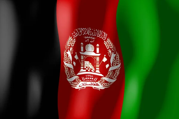 Afganistán Tejer Bandera Material —  Fotos de Stock