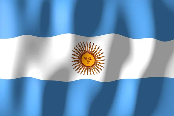 Argentina Bandeira Material Tecelagem — Fotografia de Stock