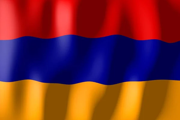 Armenien Vävning Material Flagga — Stockfoto
