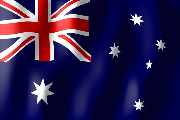 Ausztrália Szövés Anyagi Zászló — Stock Fotó