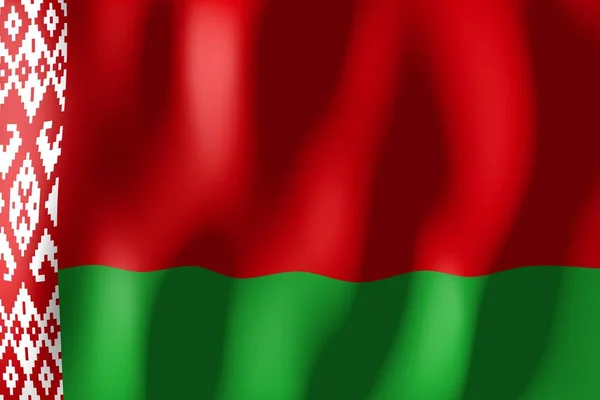 Beyaz Rusya Malzeme Bayrak Dokuma — Stok fotoğraf