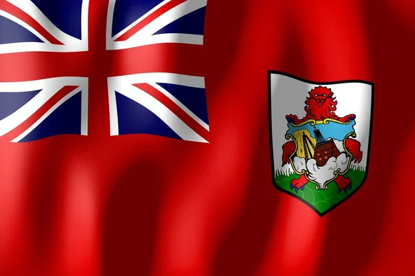 Bermudas Tejer Bandera Material — Foto de Stock