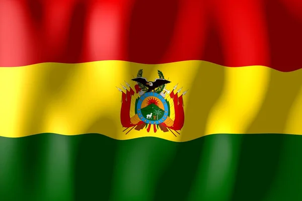 Bolivya Malzeme Bayrak Dokuma — Stok fotoğraf