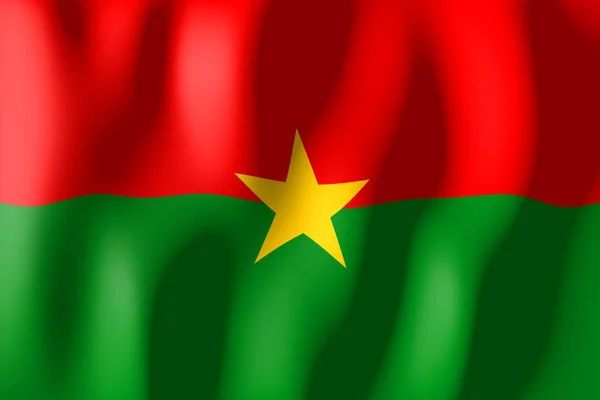 Burkina Faso Weven Van Materiële Vlag — Stockfoto