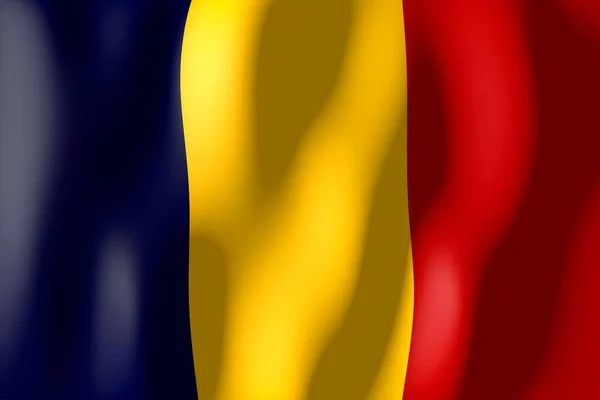 Romania Weaving Material Flag — Stock Photo, Image