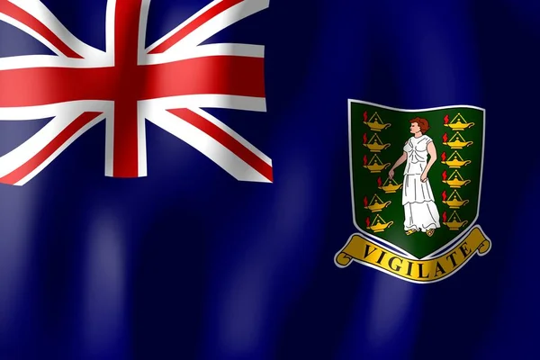 Virgin Islands Vävning Material Flagga — Stockfoto