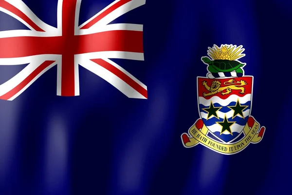 Islas Caimán Tejido Bandera Material — Foto de Stock