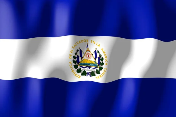 Σαλβαδόρ Ύφανση Υλικών Σημαία — Φωτογραφία Αρχείου