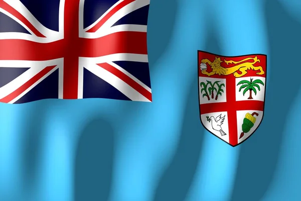 Fiji Weven Van Materiële Vlag — Stockfoto