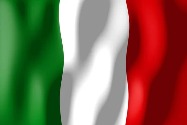 意大利 织造材料旗子 — 图库照片
