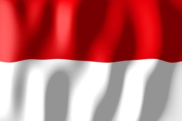 Indonesia Tejer Bandera Material — Foto de Stock