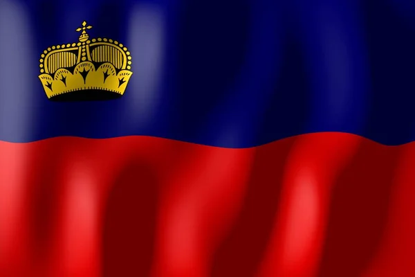 Liechtenstein Bandeira Material Tecelagem — Fotografia de Stock