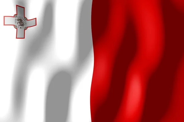 Malta Bandeira Material Tecelagem — Fotografia de Stock