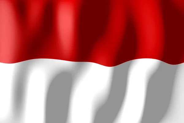 Monaco Weberei Material Flag — Stockfoto