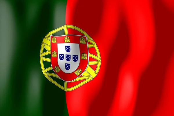 Portugal Bandeira Material Tecelagem — Fotografia de Stock