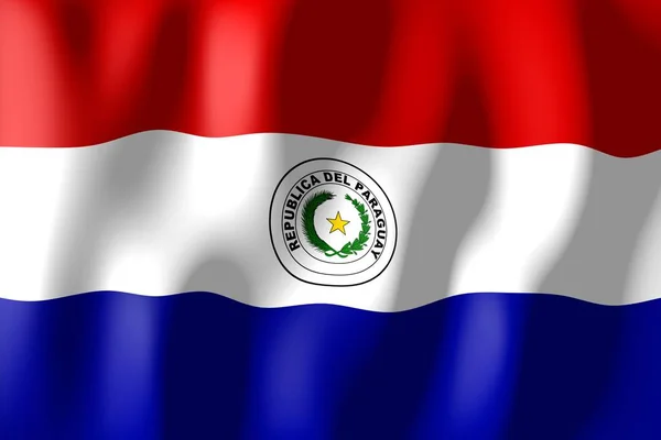 Paraguay Tejiendo Bandera Material —  Fotos de Stock