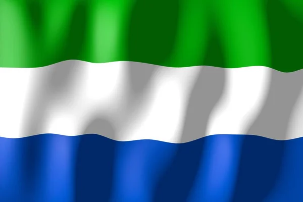 Σιέρα Λεόνε Ύφανση Υλικών Σημαία — Φωτογραφία Αρχείου