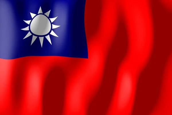 Taiwan Weaving Material Flag — Stock Photo, Image