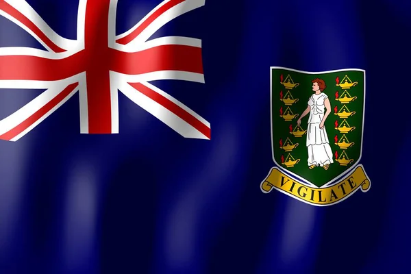 Islas Vírgenes Tejido Bandera Material — Foto de Stock