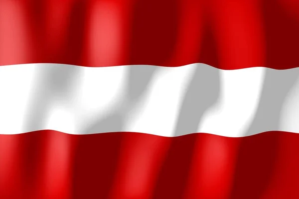 奥地利 织造的材料旗子 — 图库照片