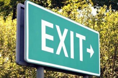 Exit - sonraki çıkış işareti