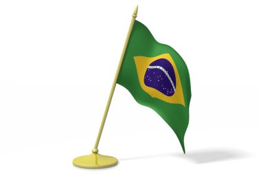 3D Brezilya bayrağı
