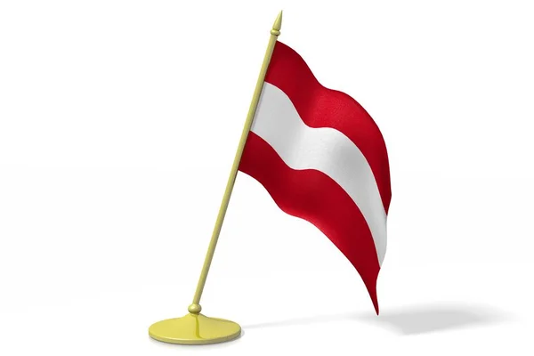 奥地利3D国旗 — 图库照片
