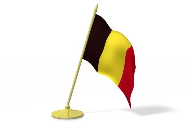 Σημαία Του Βελγίου — Φωτογραφία Αρχείου