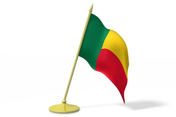 Vlag Van Benin — Stockfoto