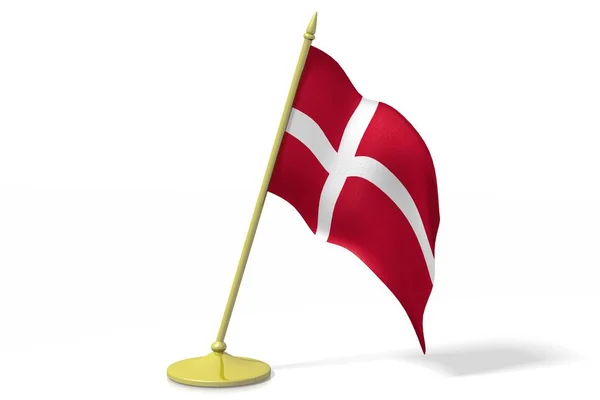 的丹麦国旗 — 图库照片