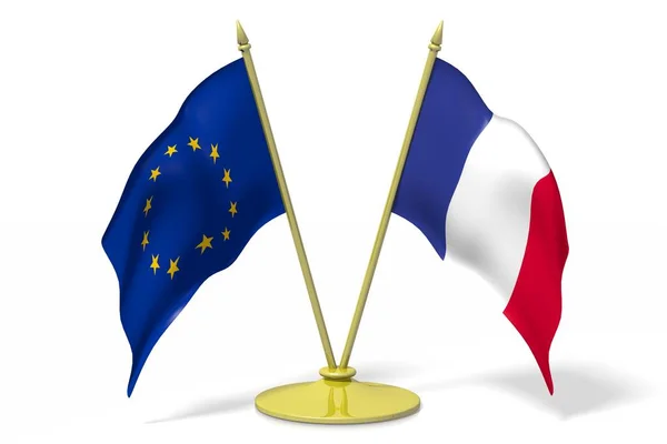 Bandera Unión Europea Francia — Foto de Stock