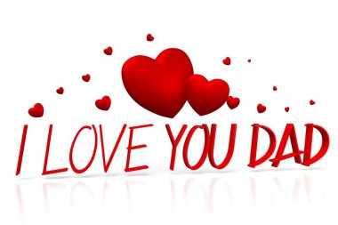 3D babamın günü kartı