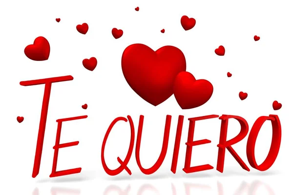 Quiero Love You Spanish — Stock Photo, Image