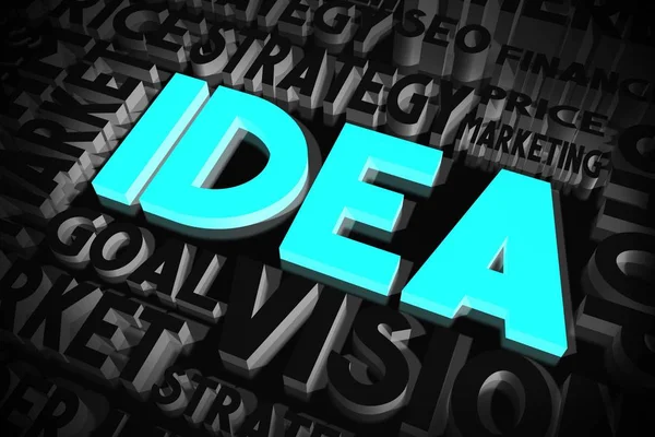 Idea Concepto Tipográfico — Foto de Stock