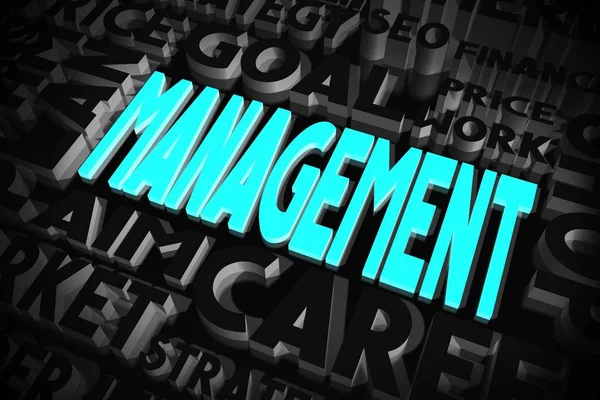 Management Typografiska Concept — Stockfoto