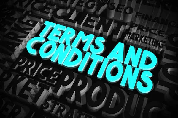 Terms Conditions Typographical Concept — Stock Photo, Image