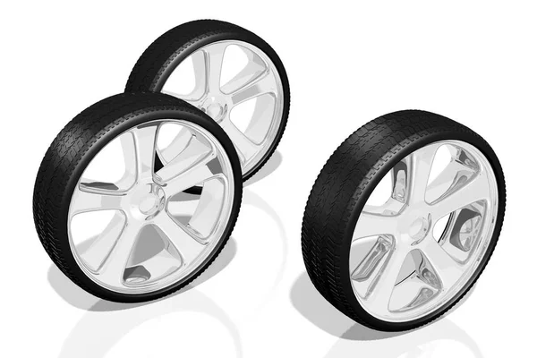Räder Reifen Illustration — Stockfoto