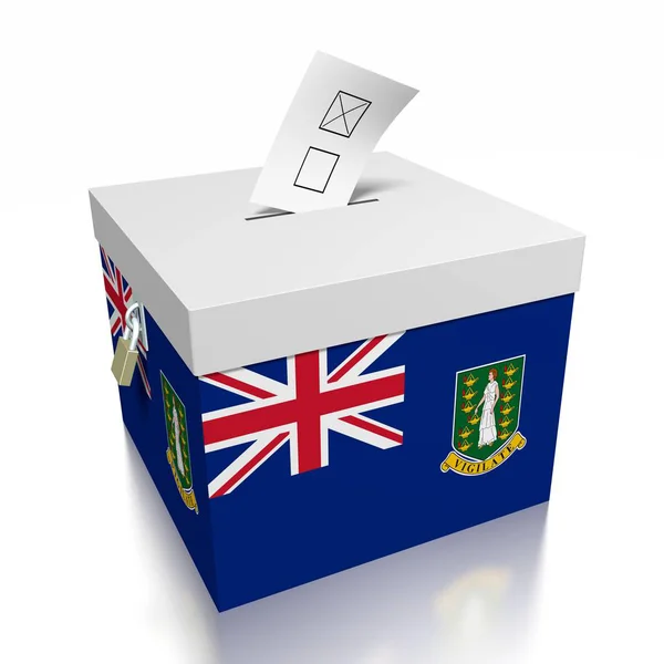 Głosowanie Wyspy Dziewicze — Zdjęcie stockowe