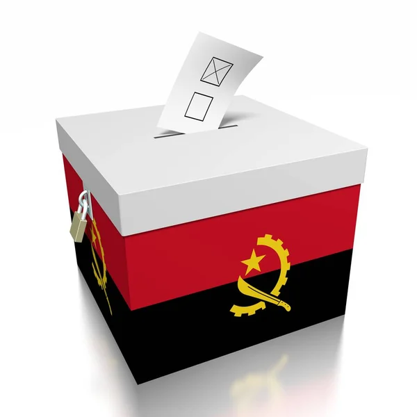 Głosowanie Angoli Ilustracja — Zdjęcie stockowe