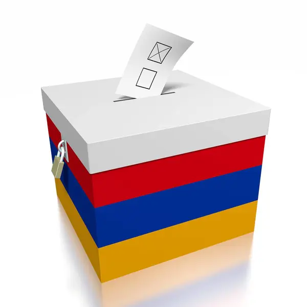 Głosowanie Armenii Ilustracja — Zdjęcie stockowe